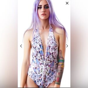 Wildfox Couture Swim BUTTERFLY RETRO TWIST ONE PIECE